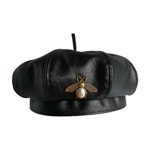 The Bee Vintage Beret and Gloves