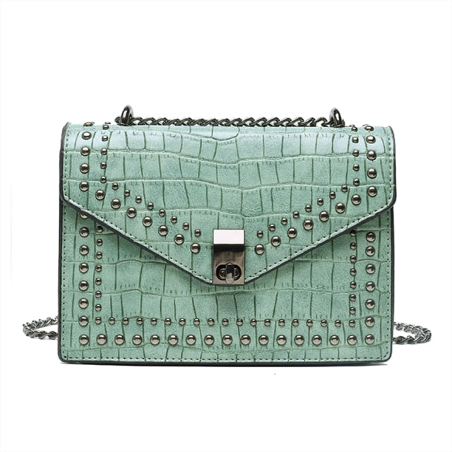 Crossbody Bag In Croc Design