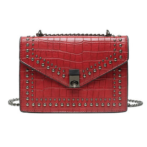 Crossbody Bag In Croc Design