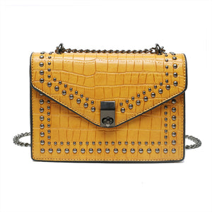 Crossbody Bag In Croc Design