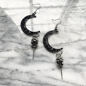 Moon Skull Earrings