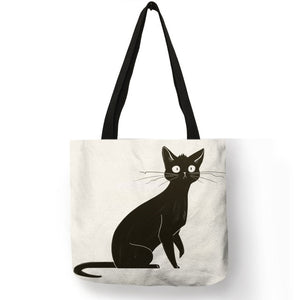 Cat Print Shopper Bag