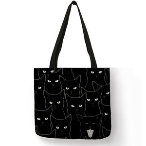 Cat Print Shopper Bag