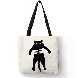 Cat Print Shopper Bag