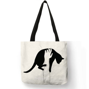 Cat Print Shopper Bag