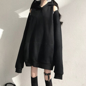 Oversized Black Hoodie