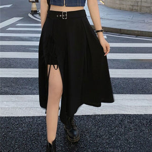 Witch Circe Asymmetric Midi Skirt