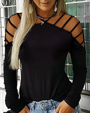 Strappy Sleeved Blouse