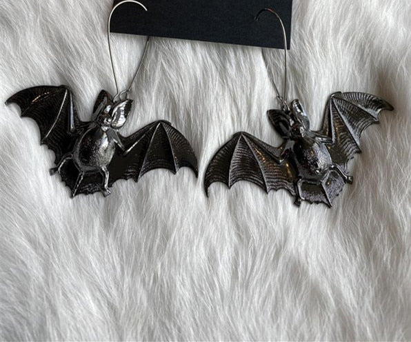 Black Bat Earrings