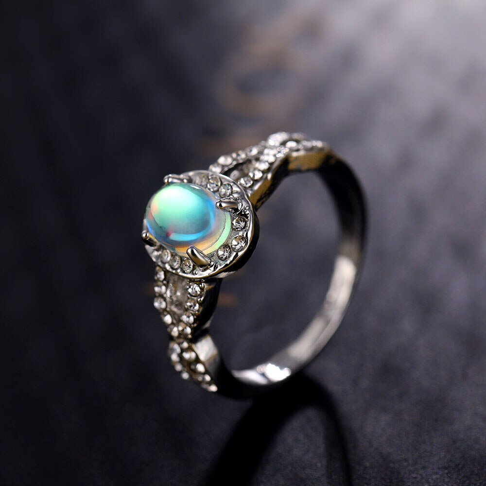 Rainbow Opal Ring