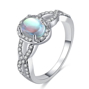 Rainbow Opal Ring