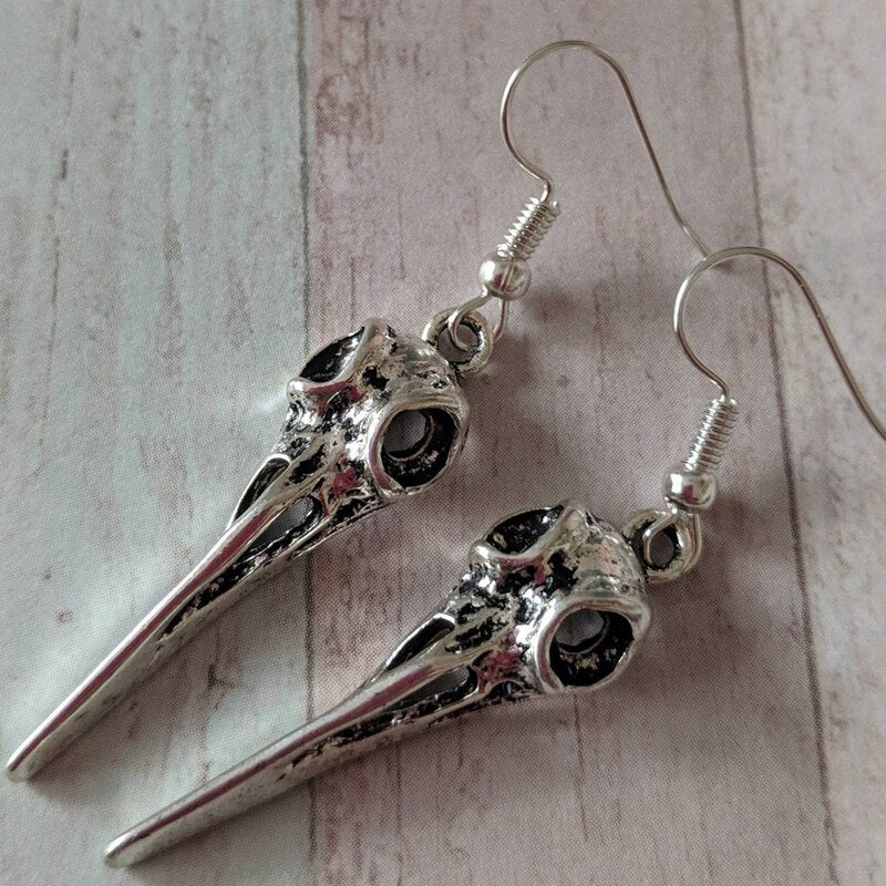 Bird Skull Earrings