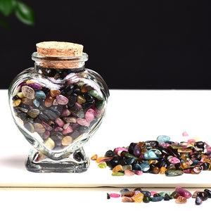 Crystal Gravel In Heart Shaped Bottle