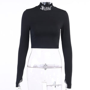 Turtleneck Bodycon T-Shirt