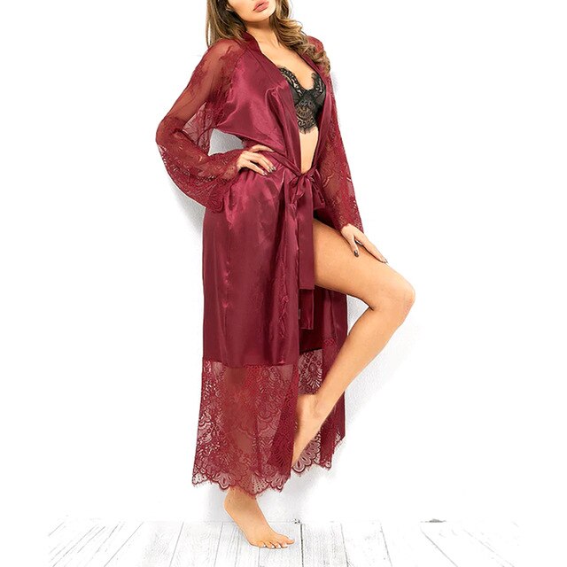 Satin Lingerie Robe