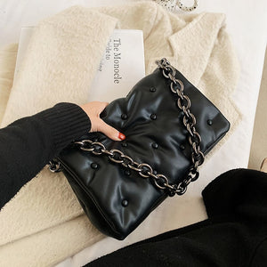 Shoulder Bag With Chain Handle