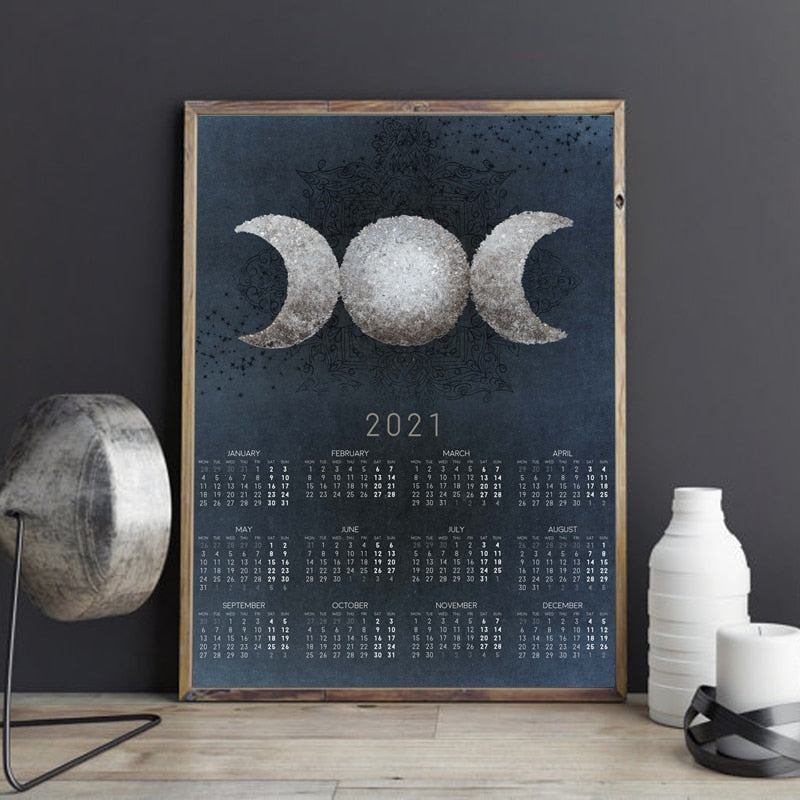 Triple Moon Print Calendar