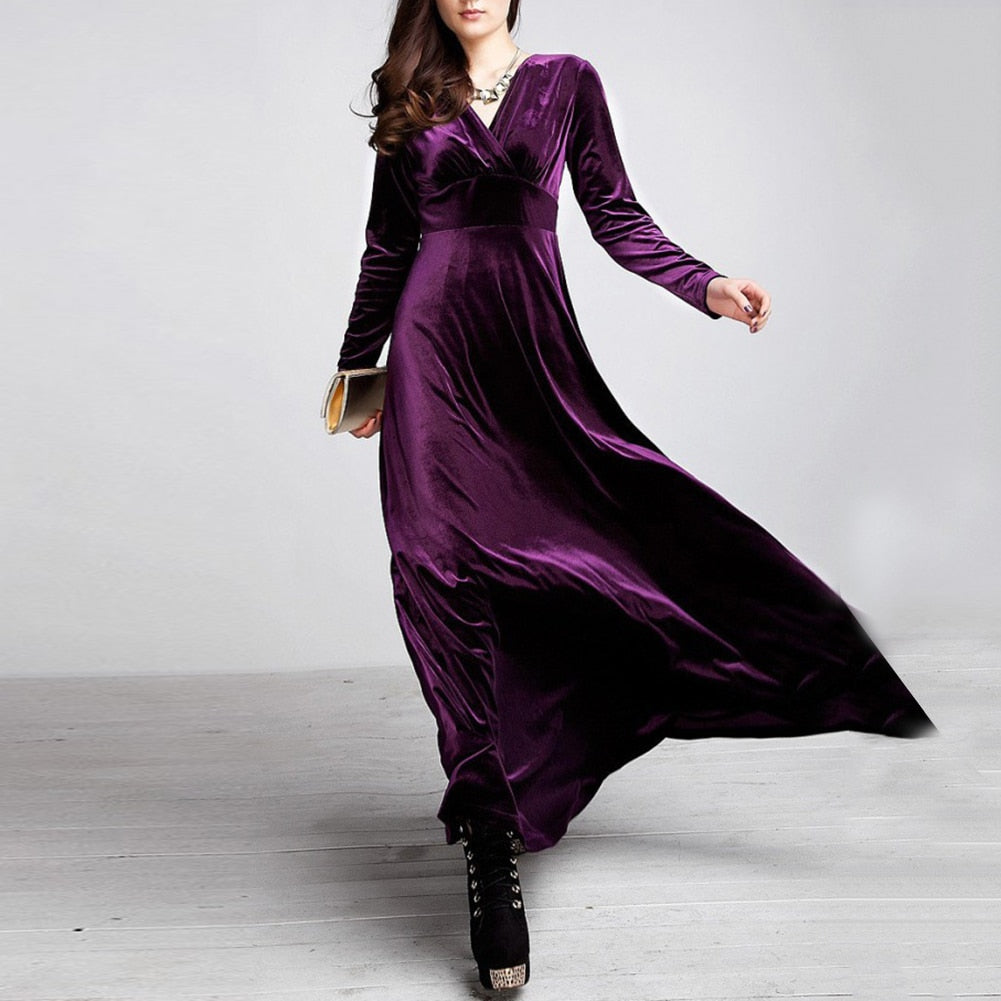 Witch Tamsin Velvet Maxi Dress