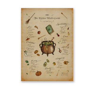 "The Kitchen Witch's Guide" Wall Poster