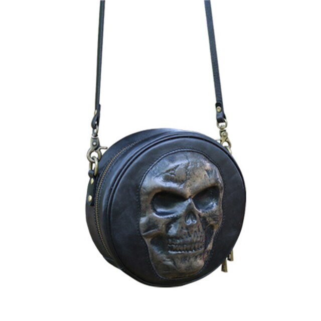 Skull Round Shaped Bag