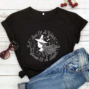 "Soul Of A Witch Heart Of A Hippie" T-shirt