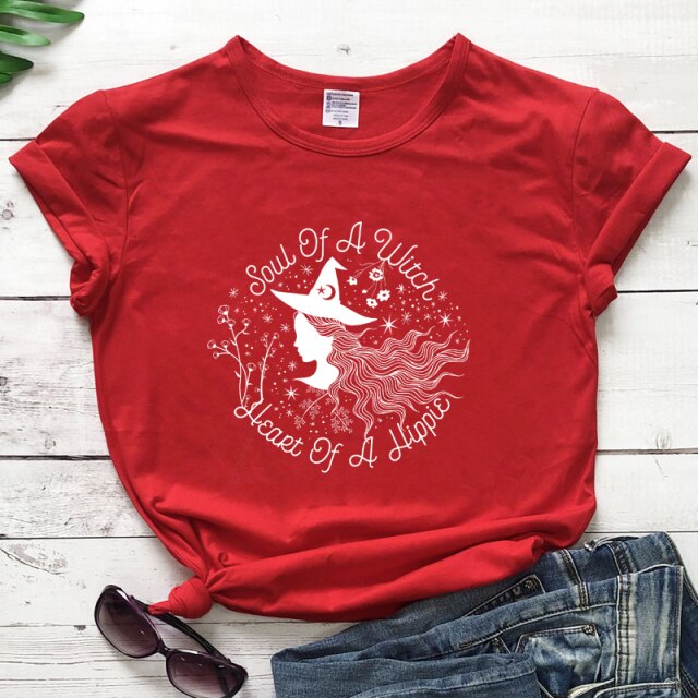 "Soul Of A Witch Heart Of A Hippie" T-shirt