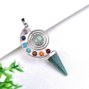 Conical Shaped Crystal Pendant