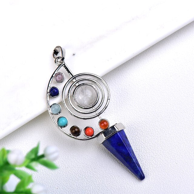 Conical Shaped Crystal Pendant