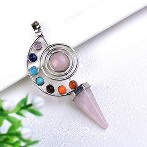 Conical Shaped Crystal Pendant