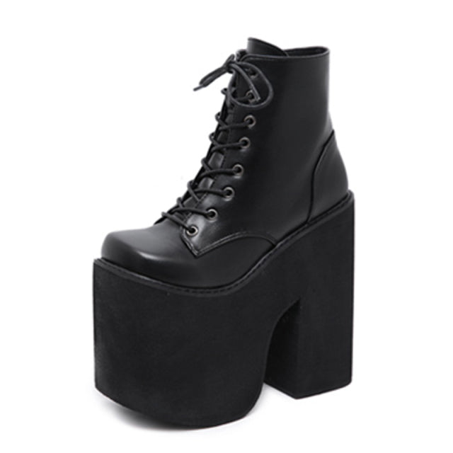 Witch Hag Heeled Platform Boots