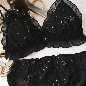 Night Sky Print Lingerie Set