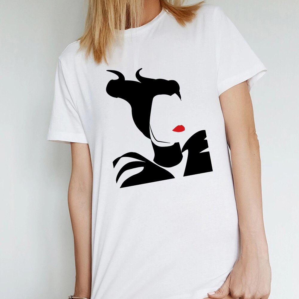 Witch Maleficent Print T-Shirt