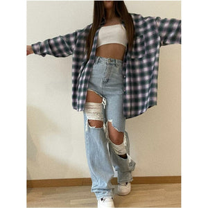 Ripped Boyfriend Jeans