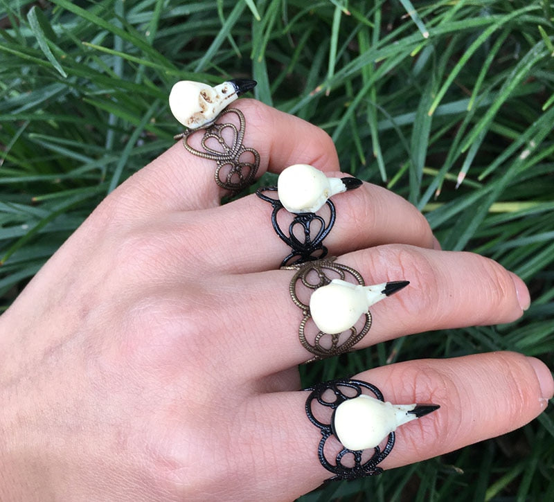 Bird Skull Ring