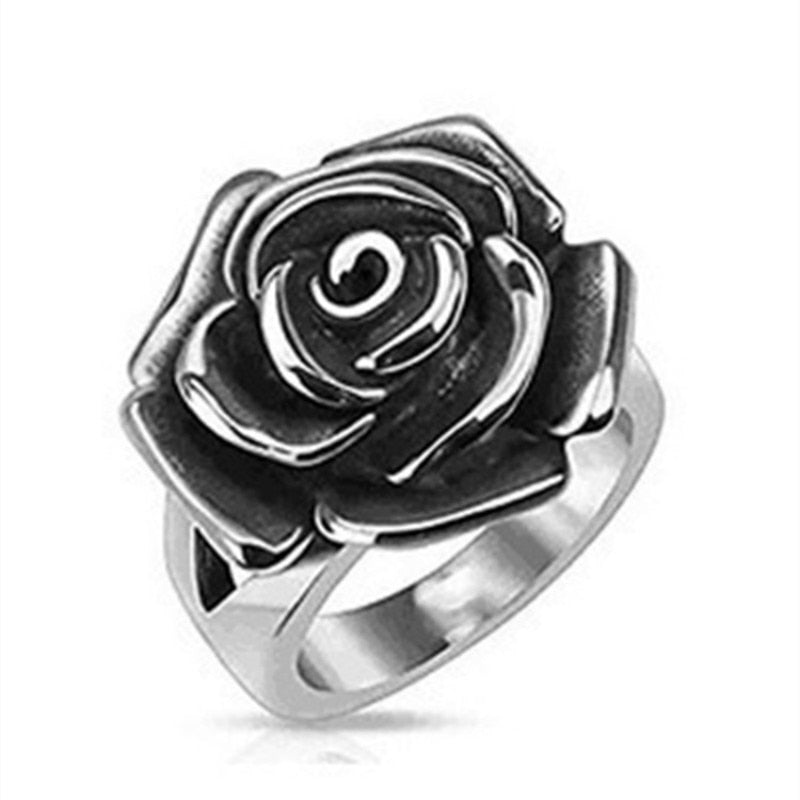 Silver Rose Ring