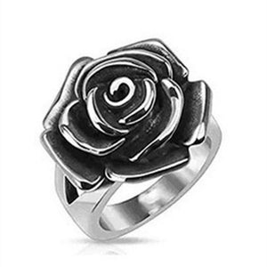 Silver Rose Ring