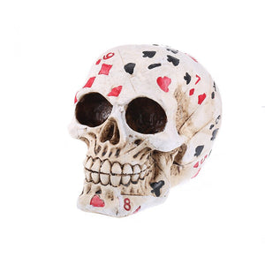 Poker Skull Shaped Ornament