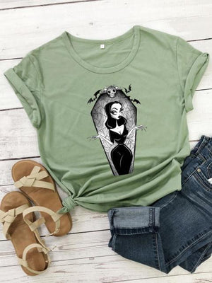 Vampira Print T-Shirt