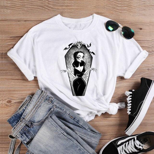 Vampira Print T-Shirt