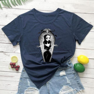 Vampira Print T-Shirt