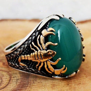 Scorpion Ring in Green