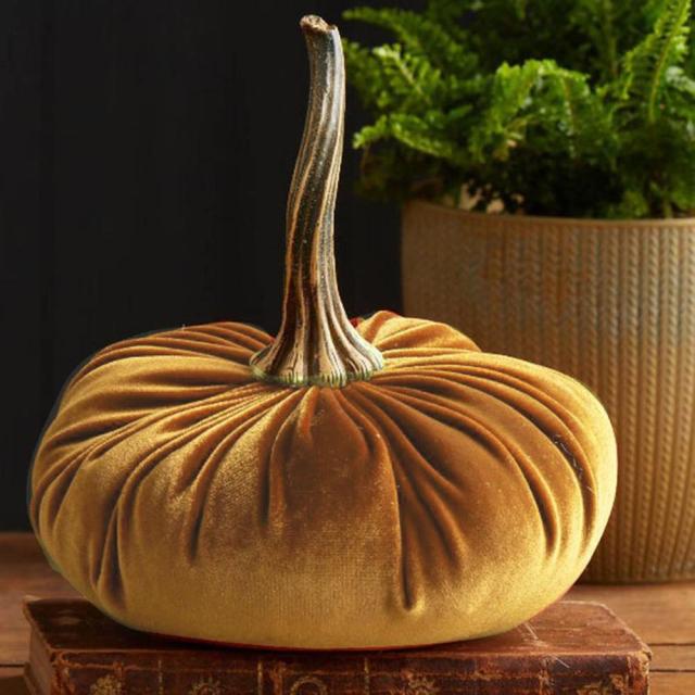 Velvet Soft Pumpkins Decor