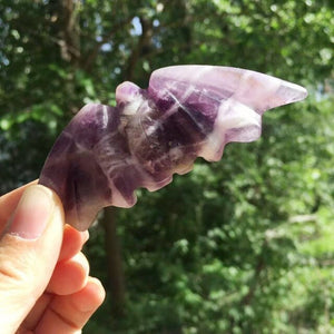 Amethyst Flying Bat Ornament