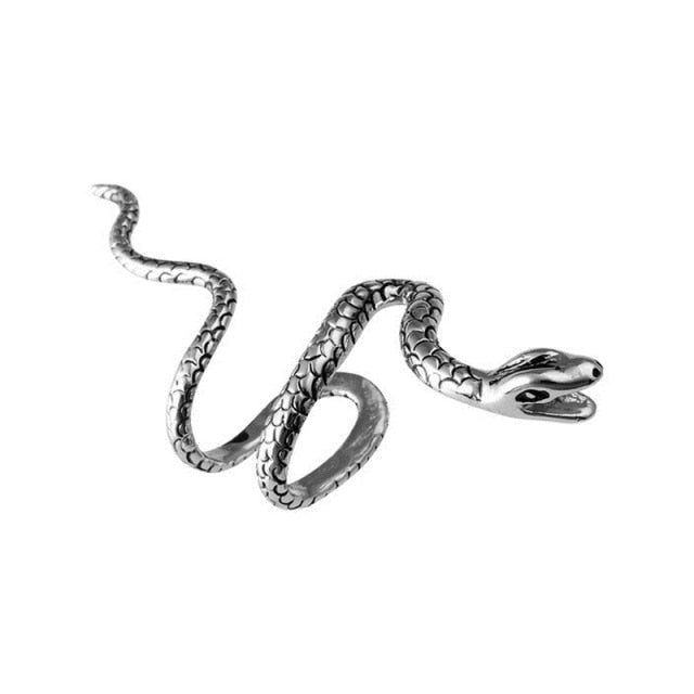 Snake Shaped Clip On Earrings