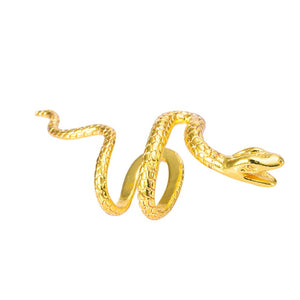 Snake Shaped Clip On Earrings