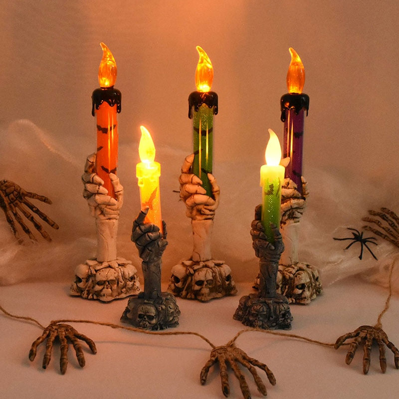 Skeleton Hand Shaped Led Candle