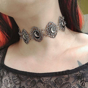 Neo-Gothic Moon Choker