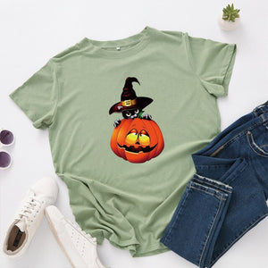 Cute Halloween Cat Top