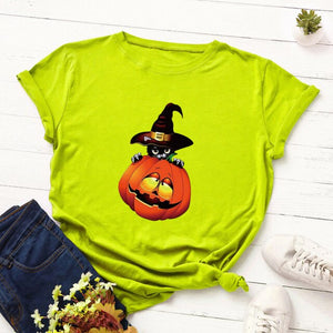 Cute Halloween Cat Top