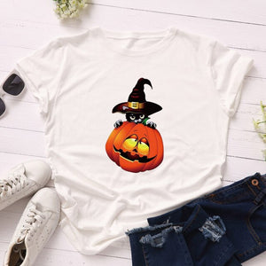 Cute Halloween Cat Top